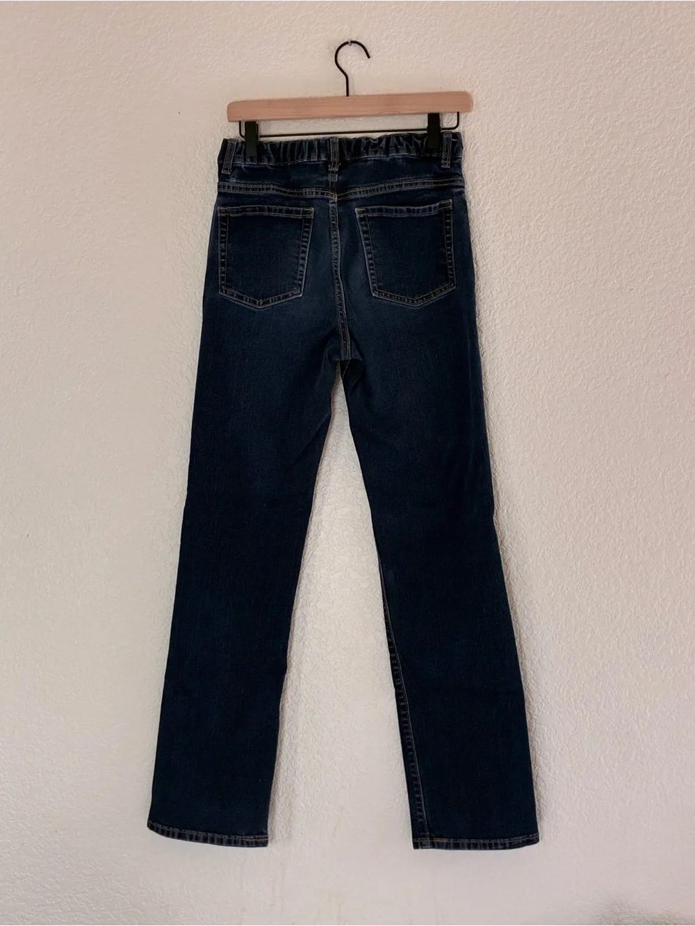 Old Navy | Classic straight mid rise rigid blue denim jeans boys size 18